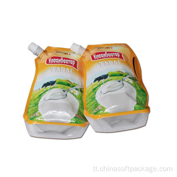 Tumayo ng spout pouch para sa packaging ng pagkain ng gatas